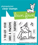 Lawn Fawn -  Pawsome Birthday Stamp Set