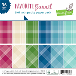 Lawn Fawn - Petite 6X6 Paper Pack Favorite Flannel