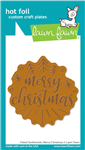 Lawn Fawn -  Foiled Sentiments: Merry Christmas Hot Foil Plate