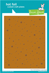 Lawn Fawn -  Starry Sky Background Hot Foil Plate