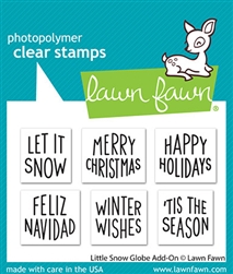 Lawn Fawn - Little Snow Globe Add-On Stamp Set