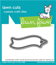Lawn Fawn - Carrot 'Bout You Banner Add-On Die Set