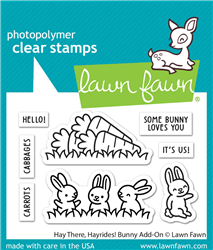 Lawn Fawn - Hay There, Hayrides! Bunny Stamp Set