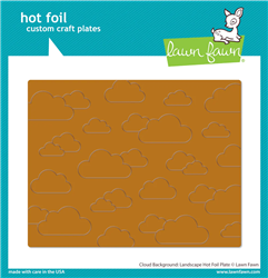 Lawn Fawn - Cloud Background: Landscape Hot Foil Plate