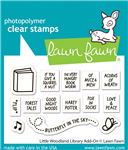 Lawn Fawn - Little Woodland Library Add-On Stamp Set