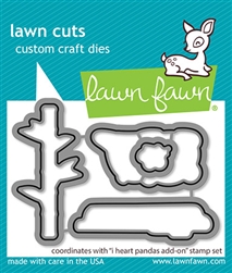 Lawn Fawn - I Heart Panda Add-On Die Set