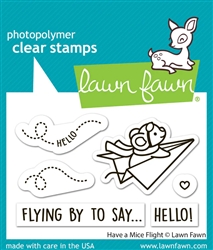 Lawn Fawn - Have A Mice Flight Stamp Set