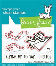 Lawn Fawn - Have a Mice Flight Die Set