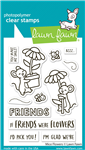 Lawn Fawn - Mice Flowers Stamp Set