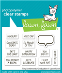 Lawn Fawn - Tiny Sentiments: Graduation Stamp Set