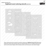 Lawn Fawn - Highland Cows! Coloring Stencil