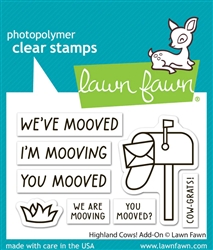 Lawn Fawn - Highland Cows! Add-On Stamp Set