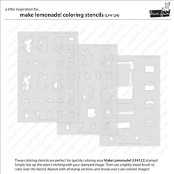 Lawn Fawn - Make Lemonade! Coloring Stencil