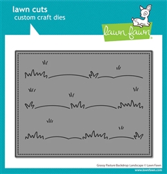 Lawn Fawn - Grassy Pasture Backdrop: Landscape Die