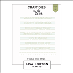 Lisa Horton - Stand Alone Die  Set Festive Word Strips