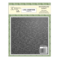 Lisa Horton - 6X6 3D Embossing Folder Script