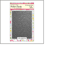Lisa Horton - Modern Florals Summer Shower A6 3D Embossing Folder