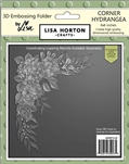 Lisa Horton - Embossing Folder 6x6 PLUS Die Corner Hydrangea