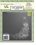 Lisa Horton - Rose Corner 6X6 3D Embossing Folder & Die