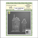 Lisa Horton - Cozy Christmas Home 3D Embossing Folder 6x6  With 2 Dies