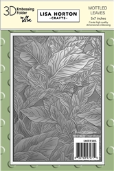 Lisa Horton - 3D Embossing Folder 5x7 Mottled Leaves