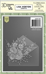 Lisa Horton - Petal Floribunda A6 3D Embossing folder and Die