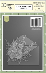 Lisa Horton - Petal Floribunda A6 3D Embossing folder and Die