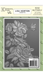 Lisa Horton - Rose Butterfly 5x7 3D Embossing Folder