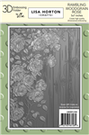 Lisa Horton - Rambling Woodgrain Rose 5x7 3D Embossing Folder