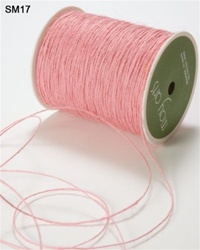 May Arts Ribbon - String Burlap Pink 10 yards