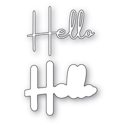 Memory Box - Hello Breezy Script Die Set