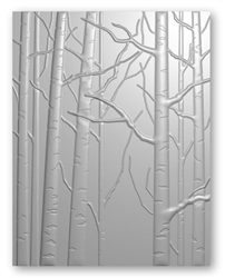 Memory Box - 3D Embossing Folder Birch Tree Forest