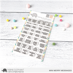 Mama Elephant - Mini Merry Messages Stamp Set