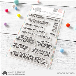Mama Elephant - Noodle Sayings Stamp Set