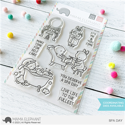 Mama Elephant - Spa Day Stamp Set