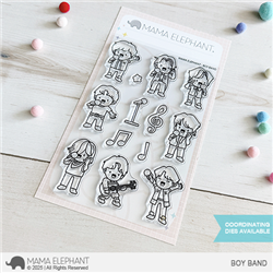 Mama Elephant - Boy Band Stamp Set