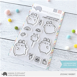 Mama Elephant - Zodiac Rabbit Stamp Set