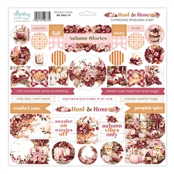 Mintay Papers - Rust & Rose 12X12 Chipboard Ephemera