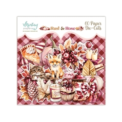 Mintay Papers - Rust & Rose Paper Die-Cuts 60/Pkg