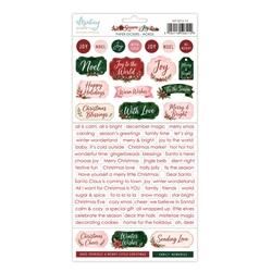 Mintay Papers - Season of Joy 6X12 Paper Stickers Words
