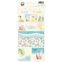P13 - Summer Vibes Cardstock Stickers 4"X9"