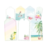 P13 - Summer Vibes Double-Sided Cardstock Tags #03