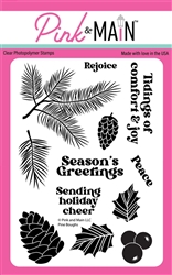 Pink & Main - Pine Boughs Stamp Set