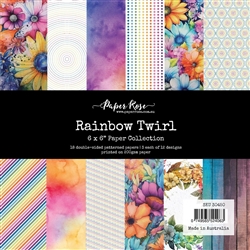 Paper Rose - Rainbow Twirl 6X6 Collection Pack