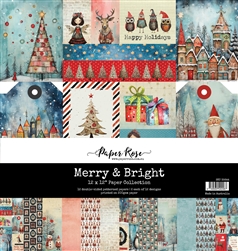 Paper Rose - Merry & Bright 12X12 Paper Collection