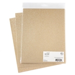 Pinkfresh Studio -  Essentials Glitter Cardstock 8.5"X11" 6/Pkg Champagne