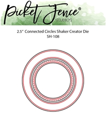 Picket Fence - Connected Circles Shaker Creator Die Set, 2.5 Inches