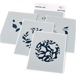 Pinkfresh Studio - Pure Joy Layering Stencils 5/Pkg