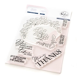 Pinkfresh Studio - Arch Florals Stamp Set