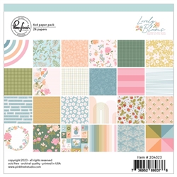 Pinkfresh Studio - Lovely Blooms Double-Sided 6X6 Paper Pack 24/Pkg